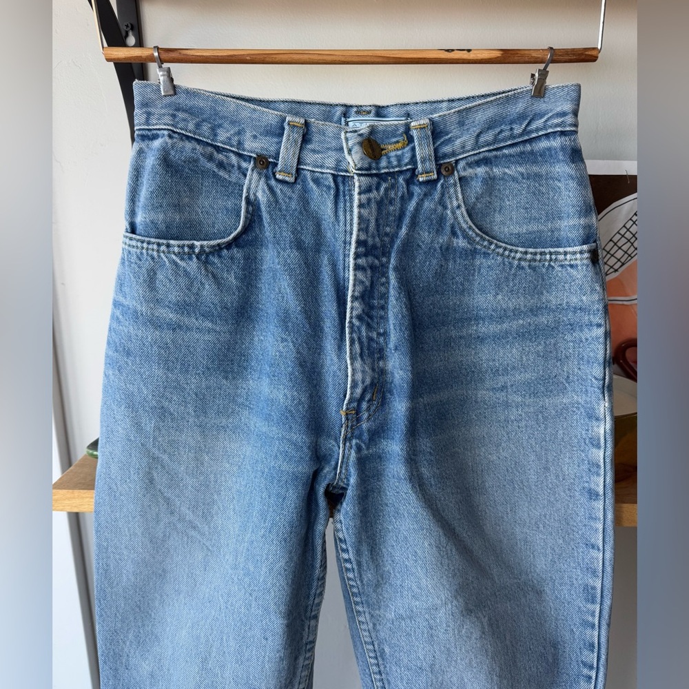 Vintage 80’s Forenza Light Stonewash High Rise Tapered Jeans Sz 26 - Picture 2 of 13